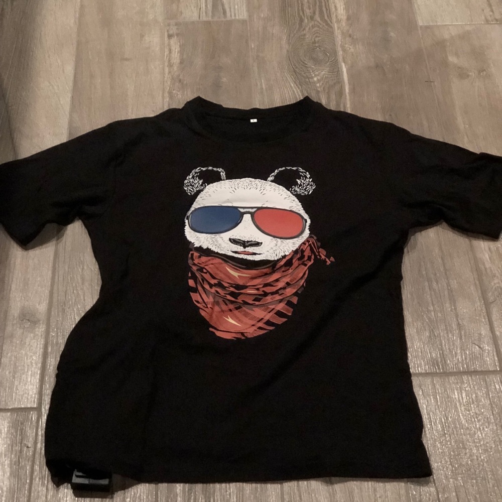 Light up panda T-shirt - Brand new
